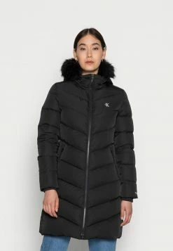 Calvin Klein Jeans LONG FITTED - Doudoune - Black