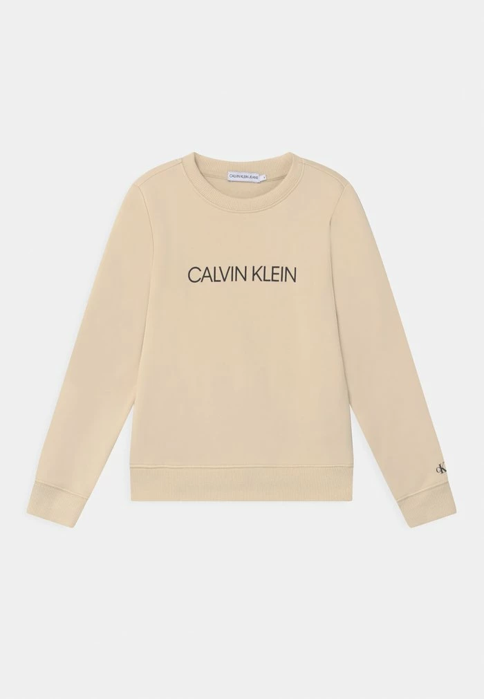 Calvin Klein Jeans INSTITUTIONAL LOGO UNISEX - Sweatshirt - Beige 1 Calvin Klein Jeans INSTITUTIONAL LOGO UNISEX - Sweatshirt - Beige