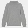 Calvin Klein Jeans ROLL NECK - Pullover - Light Grey Heather