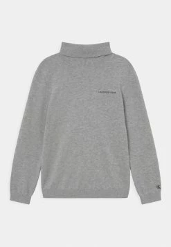 Calvin Klein Jeans ROLL NECK - Pullover - Light Grey Heather