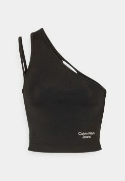 Calvin Klein Jeans DOUBLE STRAPS - Débardeur - Ck Black