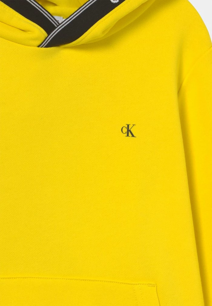 Calvin Klein Jeans INTARSIA HOODIE - Sweatshirt - Bright Sunshine 3 Calvin Klein Jeans INTARSIA HOODIE - Sweatshirt - Bright Sunshine – Image 3