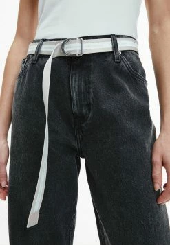 Calvin Klein Jeans ROUNDED SLIDER - Ceinture - Eggshell