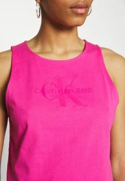 Calvin Klein Jeans TONAL MONOGRAM TANK - Débardeur - Party Pink -Calvin Klein Elegant Magasin a6c9e7ca522846c29398ec6b86787212