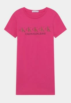 Calvin Klein Jeans REPEAT FOIL - Robe En Jersey - Pink