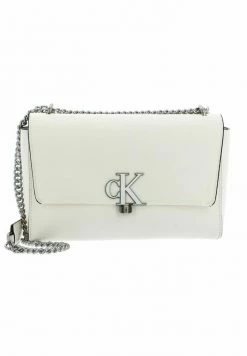 Calvin Klein Jeans MINIMAL MONOGRAM FLAP - Sac Bandoulière - Warm White