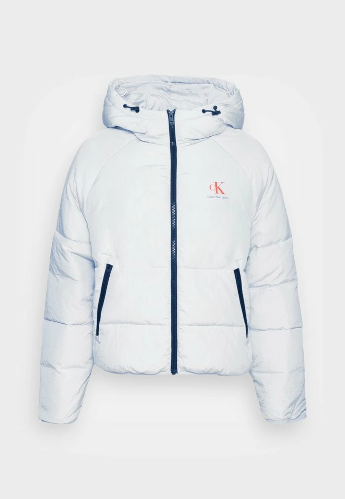 Calvin Klein Jeans BIG LOGO PUFFER - Veste D'hiver - Stone Grey 4 Calvin Klein Jeans BIG LOGO PUFFER - Veste D'hiver - Stone Grey – Image 4
