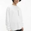 Calvin Klein Jeans LONG SLEEVE - T-shirt à Manches Longues - Bright White