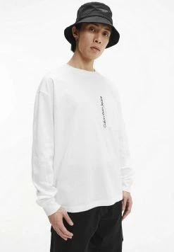 Calvin Klein Jeans LONG SLEEVE - T-shirt à Manches Longues - Bright White