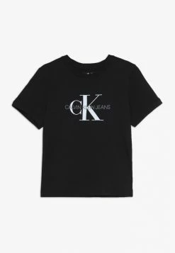 Calvin Klein Jeans MONOGRAM LOGO - T-shirt Imprimé - Black Beauty
