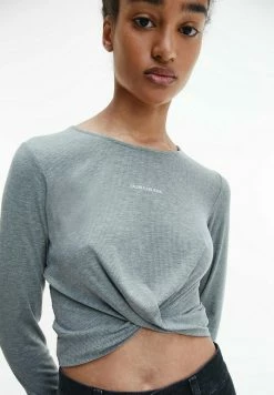 Calvin Klein Jeans T-shirt à Manches Longues - Grey Heather 8 Calvin Klein Jeans T-shirt à Manches Longues - Grey Heather -Calvin Klein Elegant Magasin aa731114904b43079fdb85593e16d46a