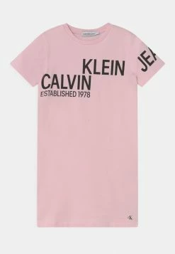 Calvin Klein Jeans HERO LOGO DRESS - Robe De Jour - Sweetest Pink