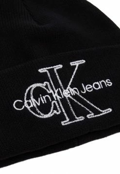 Calvin Klein Jeans BEANIE - Bonnet - Black -Calvin Klein Elegant Magasin abf4b1045c424feaa948d0bd5a6ea156