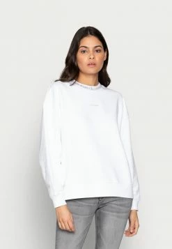 Calvin Klein Jeans LOGO TRIM CREW NECK - Sweatshirt - White