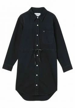 Calvin Klein Jeans Robe En Jean - Denim Black -Calvin Klein Elegant Magasin acfb6ef6d5d44672a56cbc0909601b12