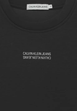 Calvin Klein Jeans LINEAR LINES DRESS - Robe En Jersey - Black -Calvin Klein Elegant Magasin ad769b58ff2a4a8a9491cc3449076ec9