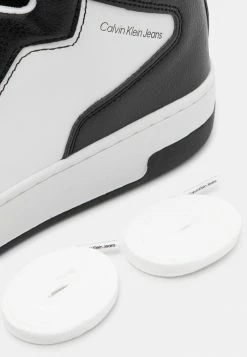 Calvin Klein Jeans BASKETBALL CUPSOLE MID - Baskets Montantes - White/black -Calvin Klein Elegant Magasin adccf61525dd498daaf8cbe5dc71b0fe