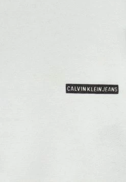 Calvin Klein Jeans MICRO FLOCK LOGO - Sweatshirt - Bright White -Calvin Klein Elegant Magasin ae954d1377574fe7bf972c50120ef7c4