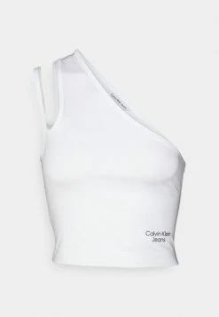 Calvin Klein Jeans DOUBLE STRAPS - Débardeur - Bright White