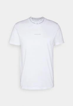 Calvin Klein Jeans LOGO TEE UNISEX - T-shirt Imprimé - White -Calvin Klein Elegant Magasin af6ca8e0fedc484cbb2b365b979e19cb