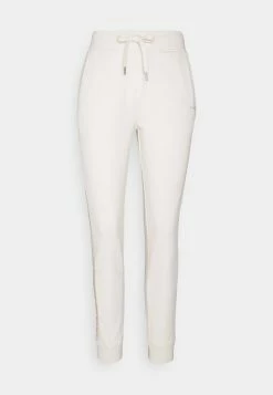 Calvin Klein Jeans LOGO PANTS - Pantalon De Survêtement - White Sand