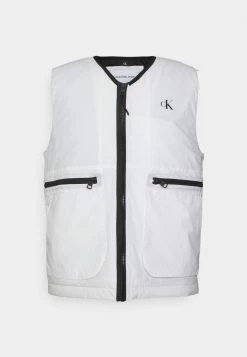 Calvin Klein Jeans UTILITY URBAN VEST UNISEX - Veste Sans Manches - Bright White