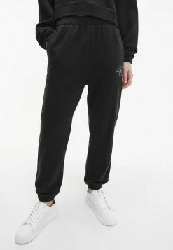 Calvin Klein Jeans RELAXED MONOGRAM - Pantalon De Survêtement - Ck Black