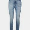 Calvin Klein Jeans HIGH RISE SUPER SKINNY ANKLE - Jeans Skinny - Denim Medium