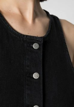 Calvin Klein Jeans SEAMED BODYCON DRESS - Robe En Jean - Black -Calvin Klein Elegant Magasin b37778321c664daca9d714b2004d0c42