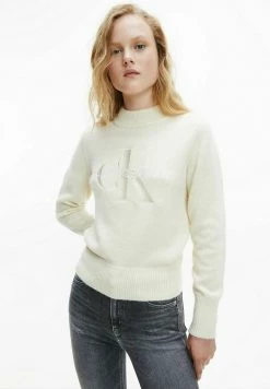 Calvin Klein Jeans MONOGRAM - Pullover - Muslin
