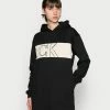 Calvin Klein Jeans MONOGRAM BLOCKING HOODIE DRESS - Robe De Jour - Black