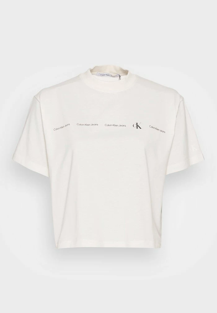 Calvin Klein Jeans REPEAT LOGO TEE - T-shirt Basique - Tofu 4 Calvin Klein Jeans REPEAT LOGO TEE - T-shirt Basique - Tofu – Image 4