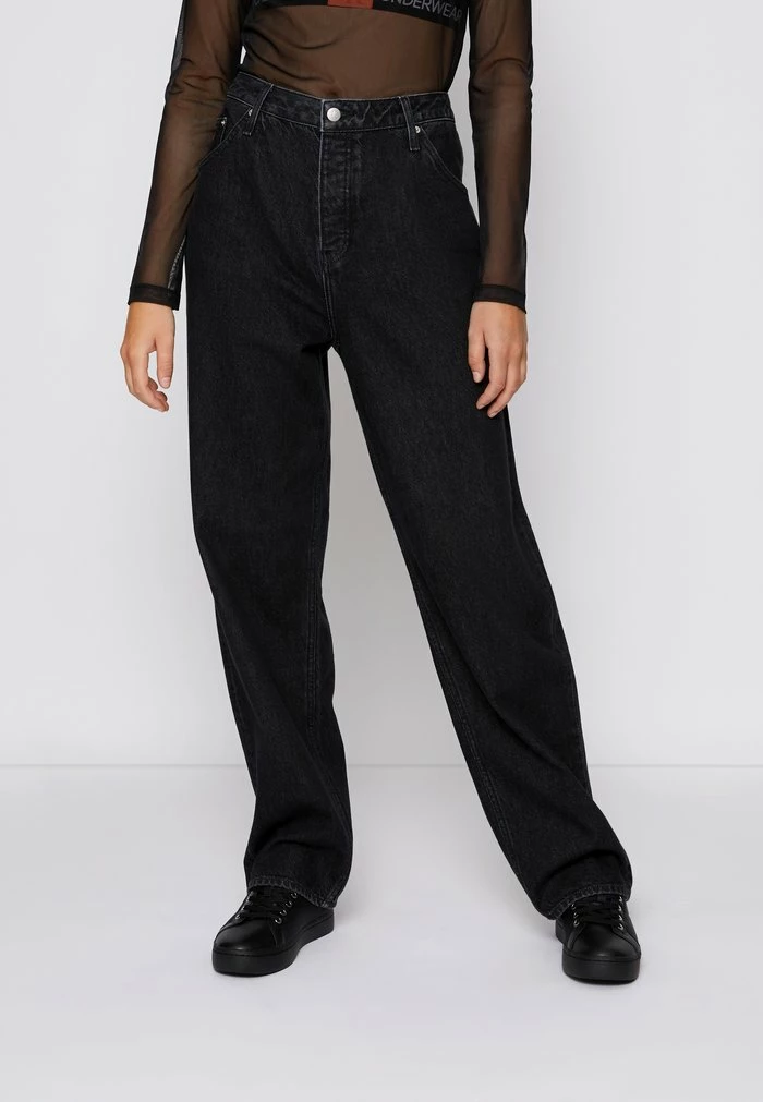 Calvin Klein Jeans FASHION BAGGY - Jean Boyfriend - Denim Black 1 Calvin Klein Jeans FASHION BAGGY - Jean Boyfriend - Denim Black