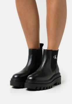 Calvin Klein Jeans FLATFORM MID CHELSEA BOOT - Bottines à Plateau - Black