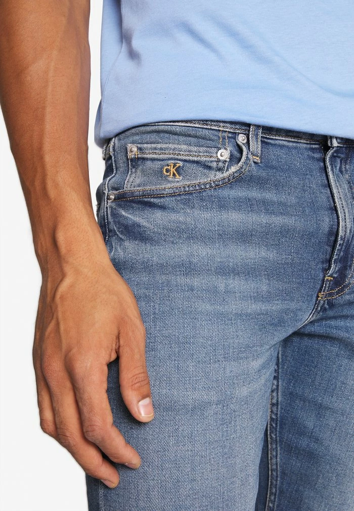 Calvin Klein Jeans SLIM TAPER - Jean Slim - Dark Blue 6 Calvin Klein Jeans SLIM TAPER - Jean Slim - Dark Blue – Image 6