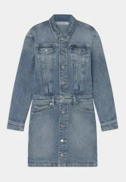 Calvin Klein Jeans DRESS - Robe En Jean - Light Mid Blue