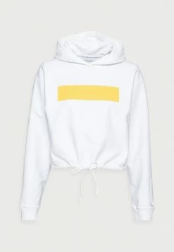 Calvin Klein Jeans HERO LOGO HOODIE - Sweatshirt - White -Calvin Klein Elegant Magasin b5ee8ef2e38140f789d2e2df6a929e1f