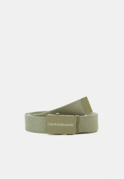 Calvin Klein Jeans LOGO BELT UNISEX - Ceinture - Forest Khaki -Calvin Klein Elegant Magasin b7d1c03f18ee47eca17f83aa4d3c54c2