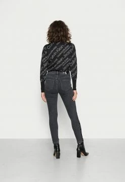 Calvin Klein Jeans HIGH RISE SUPER ANKLE - Jeans Skinny - Denim Black -Calvin Klein Elegant Magasin b80dc7b86ec1423c9c51266975181c56