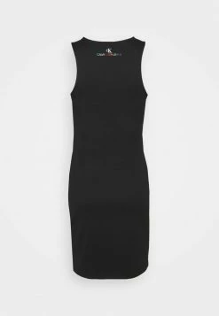 Calvin Klein Jeans PRIDE MILANO DRESS - Robe En Jersey - Black -Calvin Klein Elegant Magasin b84f98626b67430f9328a106a405c0d2
