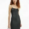 Calvin Klein Jeans Robe En Jersey - Ck Black