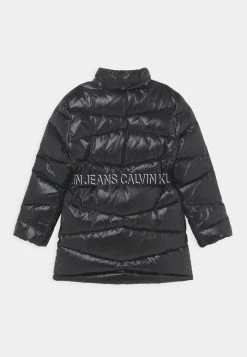Calvin Klein Jeans BELTED LONG COAT - Doudoune - Black -Calvin Klein Elegant Magasin ba06e85b844e4b43ad7145c0ef787880