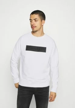 Calvin Klein Jeans BLOCKING LOGO CREW NECK - Sweatshirt - White
