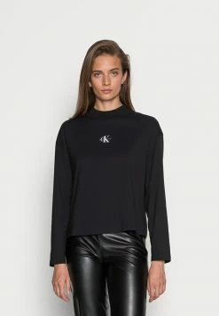 Calvin Klein Jeans T-shirt à Manches Longues - Black