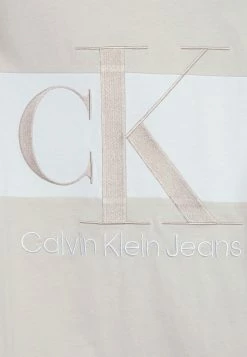 Calvin Klein Jeans BLOCKING DRESS - Robe En Jersey - Eggshell -Calvin Klein Elegant Magasin bb9d31fece5e4f5f8220c5c4675cf279