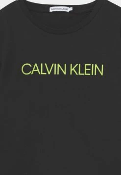 Calvin Klein Jeans INSTITUTIONAL UNISEX - T-shirt à Manches Longues - Black/acid -Calvin Klein Elegant Magasin bc2cb6ae69ba44869259296ca5484499