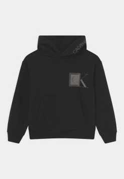 Calvin Klein Jeans MONOGRAM BLOCK LOGO HOODIE - Sweatshirt - Black