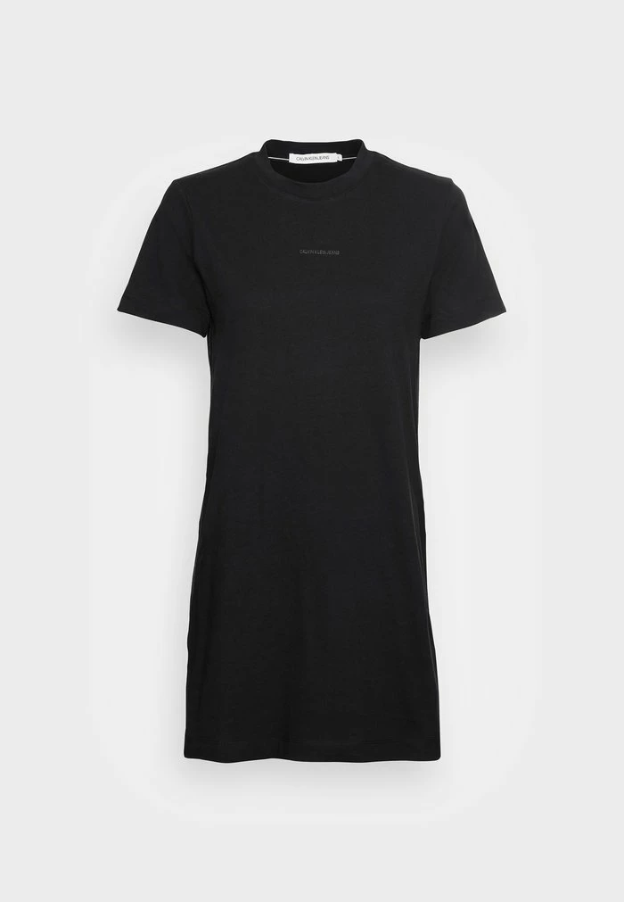 Calvin Klein Jeans LOGO TRIM DRESS - Robe En Jersey - Black 4 Calvin Klein Jeans LOGO TRIM DRESS - Robe En Jersey - Black – Image 4