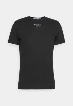 Calvin Klein Jeans STACKED LOGO TEE - T-shirt Basique - Black -Calvin Klein Elegant Magasin be0cd1d545a54723a1faeef0d1f6e978