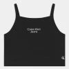 Calvin Klein Jeans STACKED LOGO PUNTO STRAP - Débardeur - Black